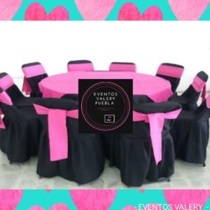 Funda para silla metalica acojinada color negro