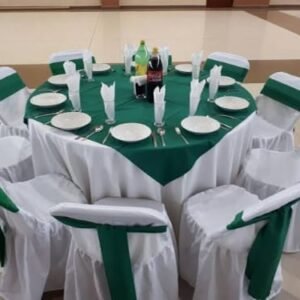 Cubremantel para mesa verde bandera