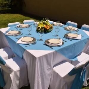 Cubre mantel azul cielo