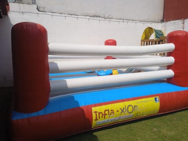 Rin de box blanco /negro 4x4mts