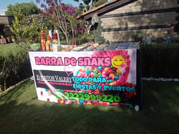 Barra de snacks 50 personas