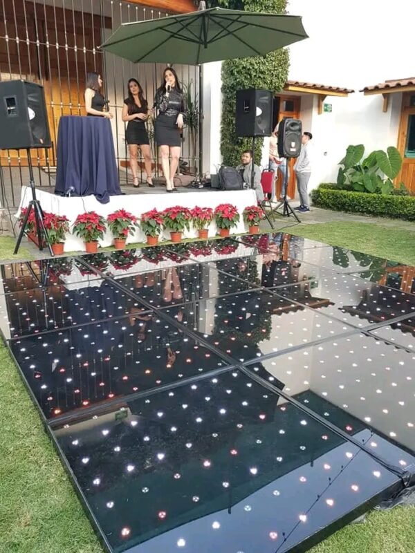 pista de baile por metro cuadrado