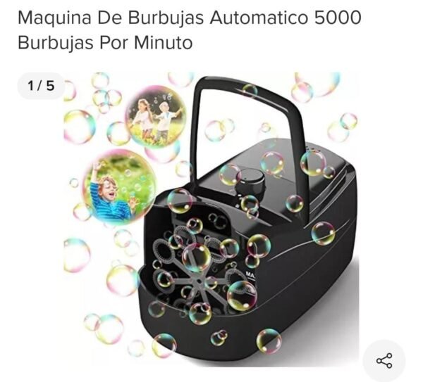 Maquina de burbujas